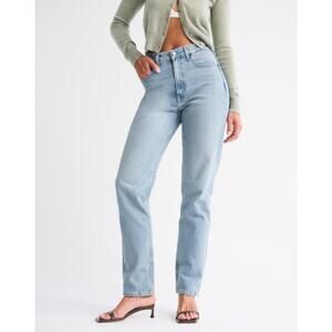 Abercrombie & Fitch Curve Love Ultra High Rise 90s Straight Jean Women's Size 30